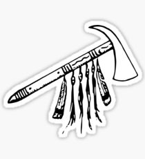 210x230 Tomahawk Drawing Stickers Redbubble - Tomahawk Drawing