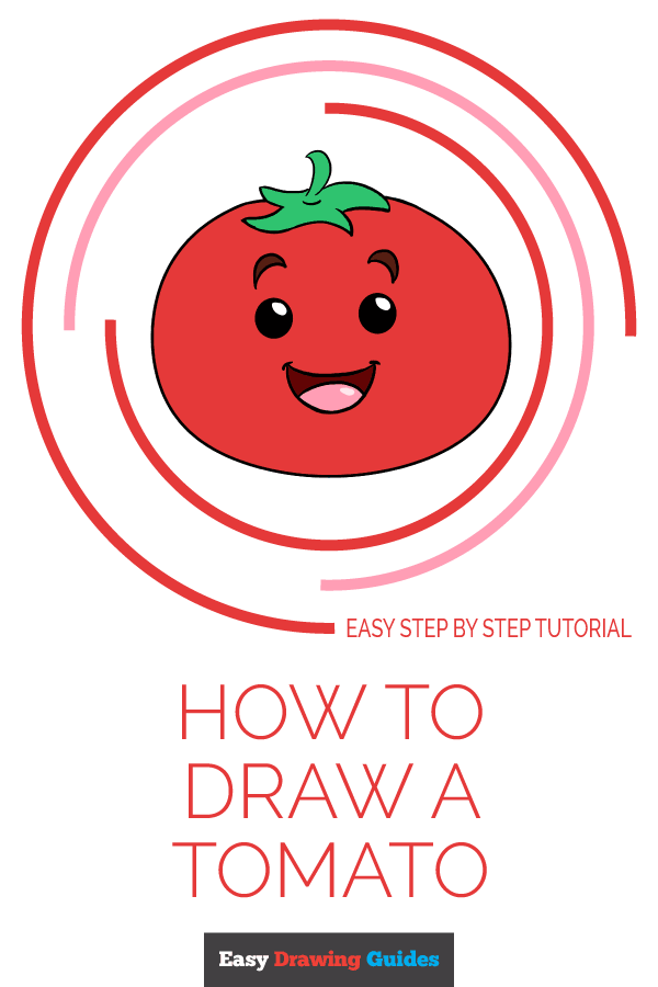600x900 how to draw a tomato - Tomato Drawing