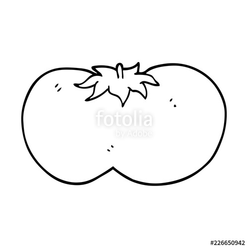 500x500 Line Drawing Cartoon Huge Tomato Stock Image And Royalty Free - Tomato Line Drawing