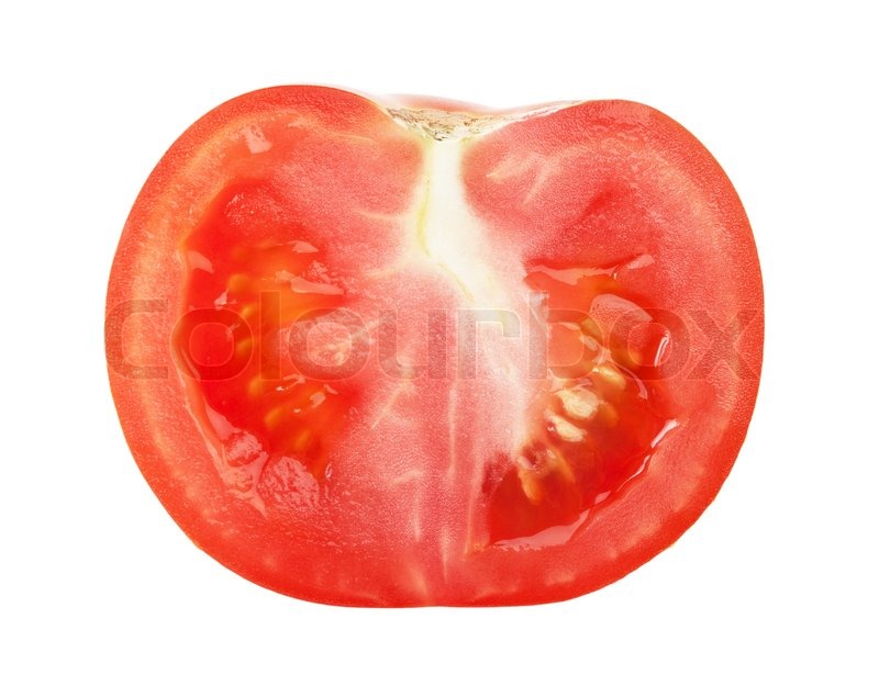 800x615 Sliced Tomato Isolated On White Stock Photo Colourbox - Tomato Slice Drawing