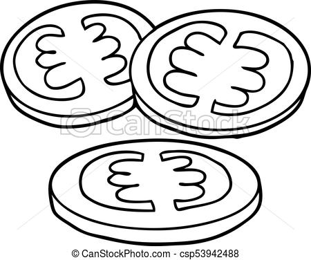 450x376 Sliced Tomatoes Cartoon - Tomato Slice Drawing
