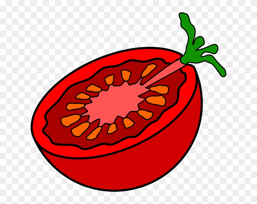 840x666 Cherry Food, Slice, Fruit, Drawing, Cartoon, Free - Tomato Slice Drawing