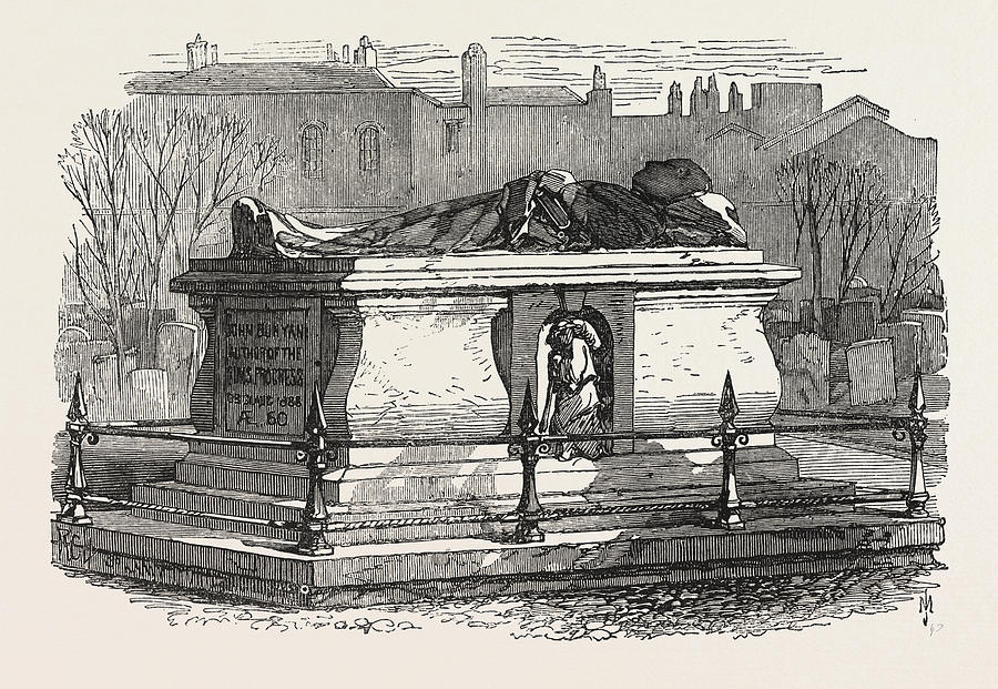 900x621 old tombs in bunhill fields cemetery john bunyans tomb drawing - Tomb Drawing