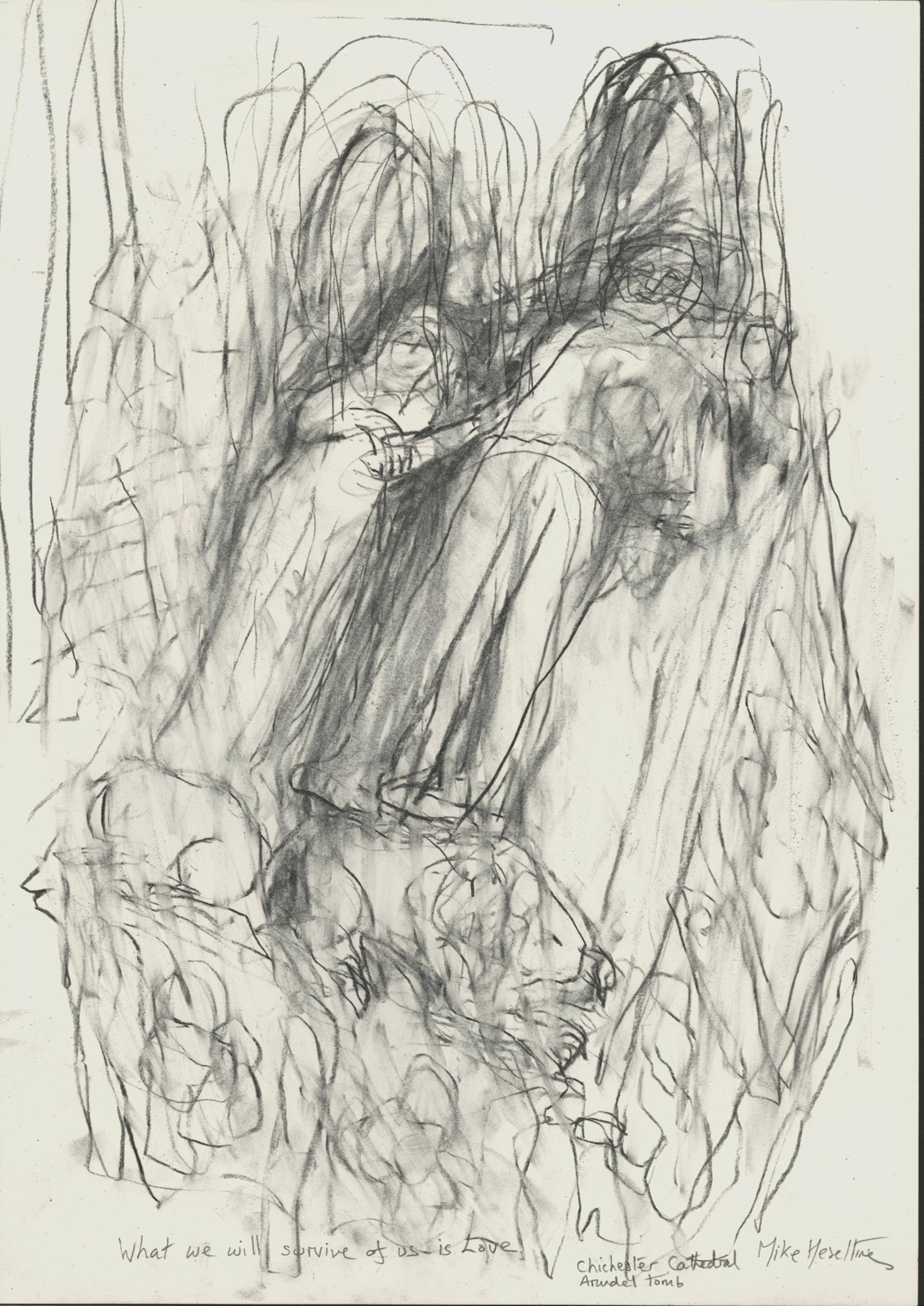 1920x2714 arundel tomb, chichester cathedral surrealism drawing drawing - Tomb Drawing