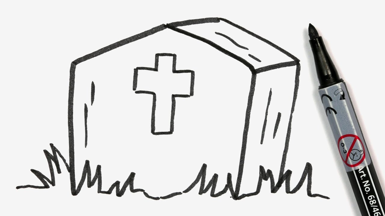1280x720 how to draw a cartoon halloween tombstone - Tombstone Drawing