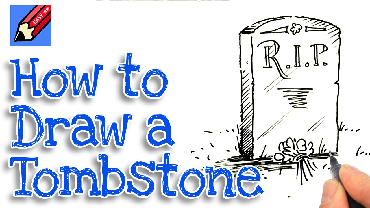 1280x720 learn how to draw a tombstone real easy - Tombstone Drawing