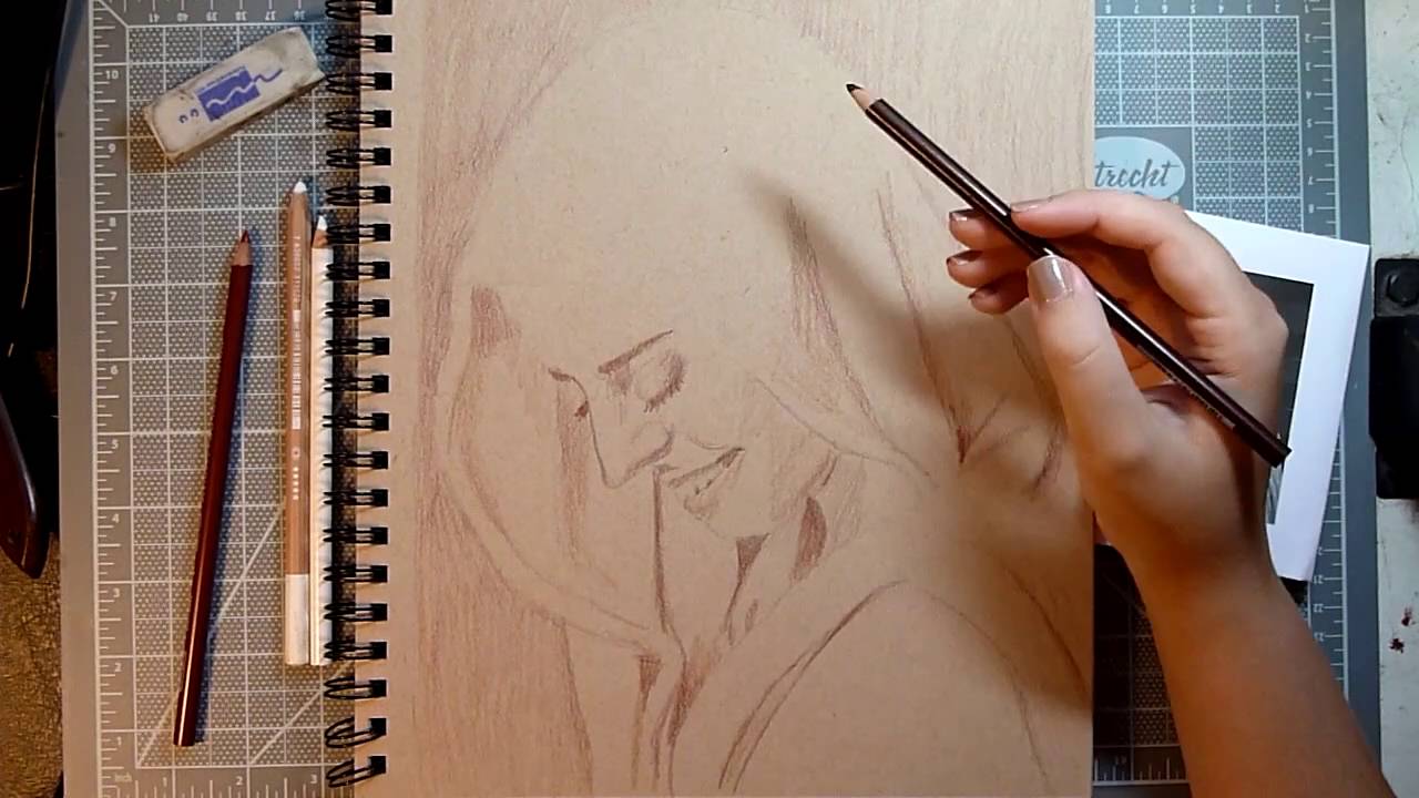 1280x720 How To Draw On Toned Paper - Toned Paper Drawing