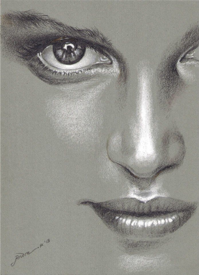 695x960 toned paper face drawing toned paper drawings, pencil portrait - Toned Paper Drawing