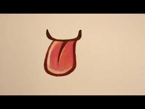480x360 how to draw the tongue emoji step - Tongue Drawing