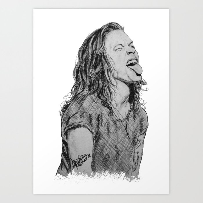 700x700 harry styles with tongue out art print - Tongue Out Drawing