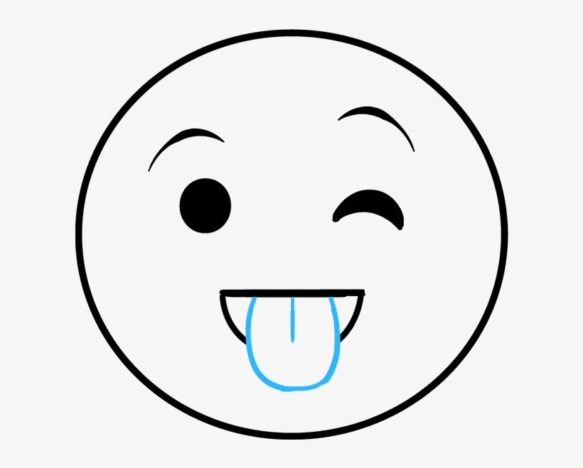 820x659 how to draw tongue out emoji - Tongue Out Drawing