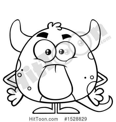 450x470 monster clipart - Tongue Out Drawing