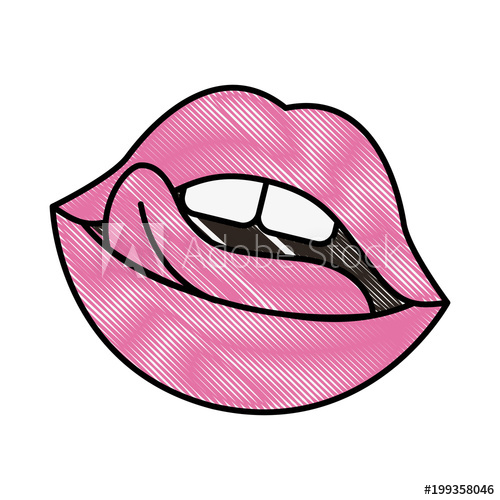How To Draw A Mouth With A Tongue Sticking Out Easy