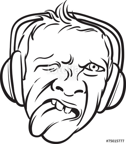 438x500 whiteboard drawing - Tongue Out Drawing