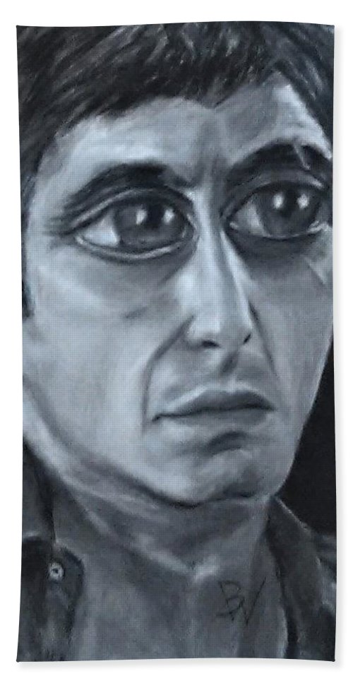 500x967 eyez of tony montana beach towel for sale - Tony Montana Drawing