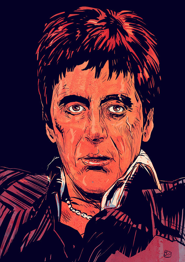 636x900 tony montana drawing - Tony Montana Drawing