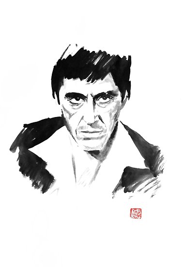 380x550 tony montana posters - Tony Montana Drawing