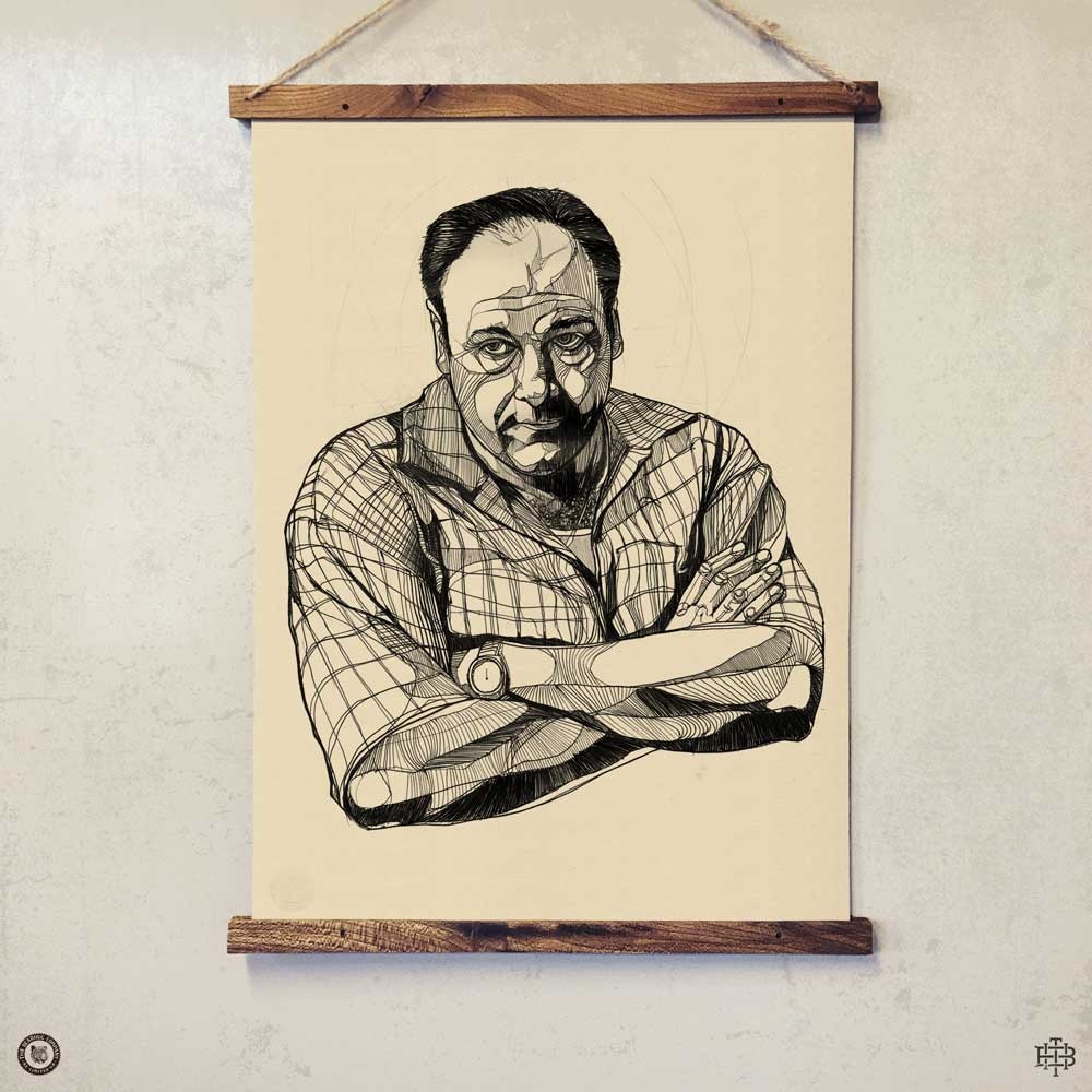 1000x1000 luke dixon - Tony Soprano Drawing