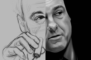300x200 Tony Soprano - Tony Soprano Drawing