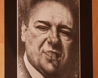 340x270 Tony Soprano Drawing Etsy - Tony Soprano Drawing