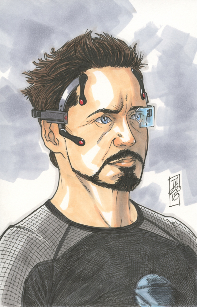Easy Iron Man Tony Stark Drawing