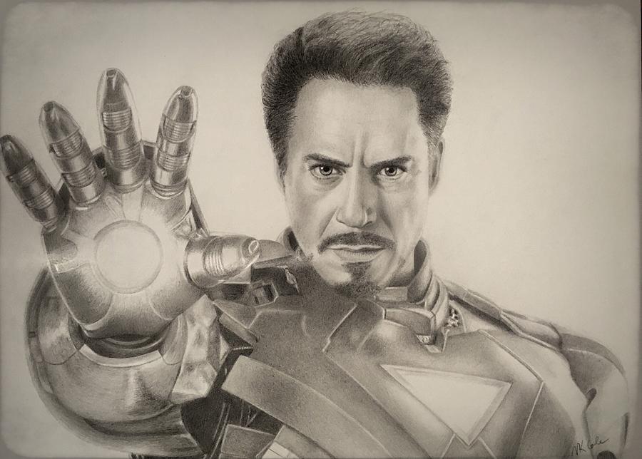 900x644 tony stark drawing - Tony Stark Drawing