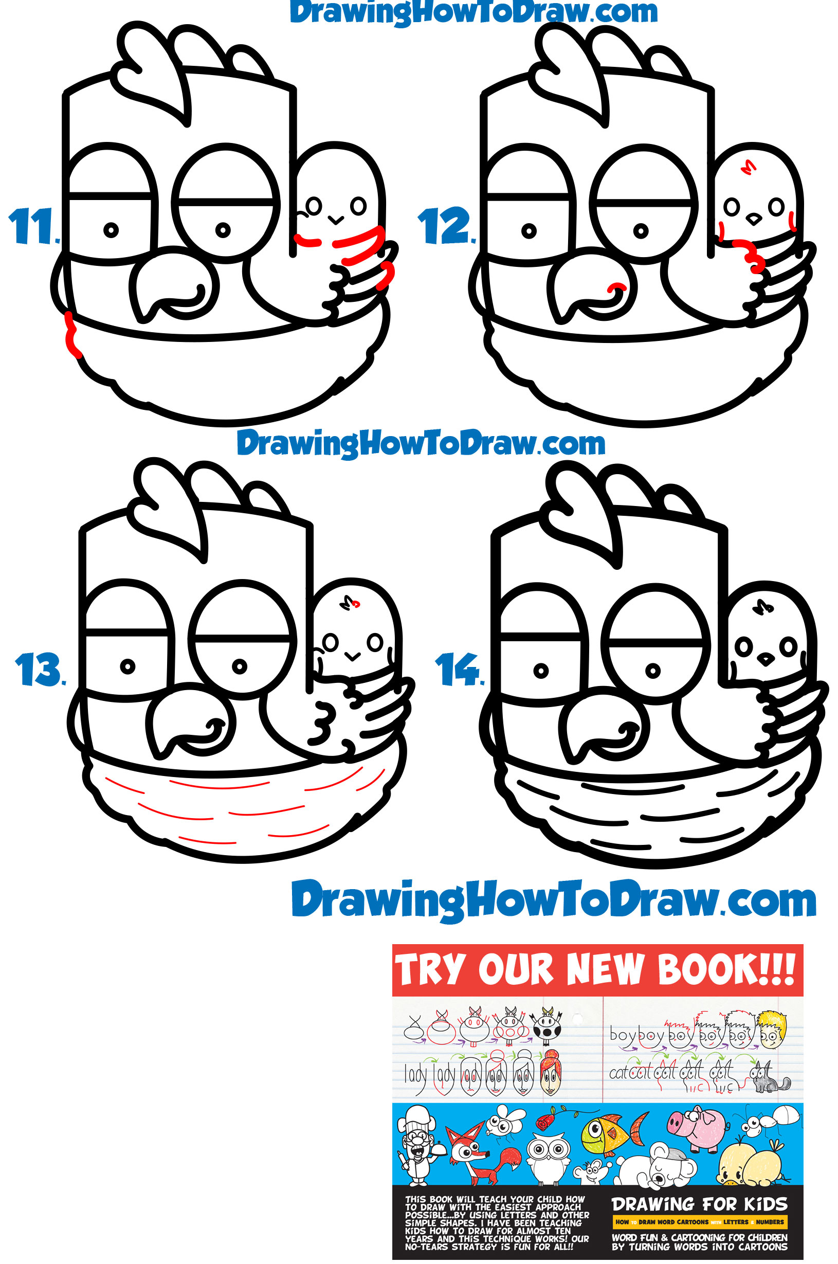 1630x2458 how to draw a cartoon hen chicken from the word hen word toon - Toon Drawing