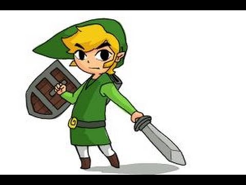 480x360 How To Draw Toon Link Step - Toon Drawing