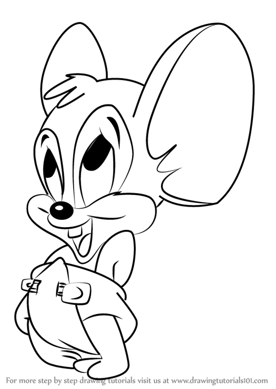 567x800 Learn How To Draw Li'l Sneezer From Tiny Toon Adventures - Toon Drawing