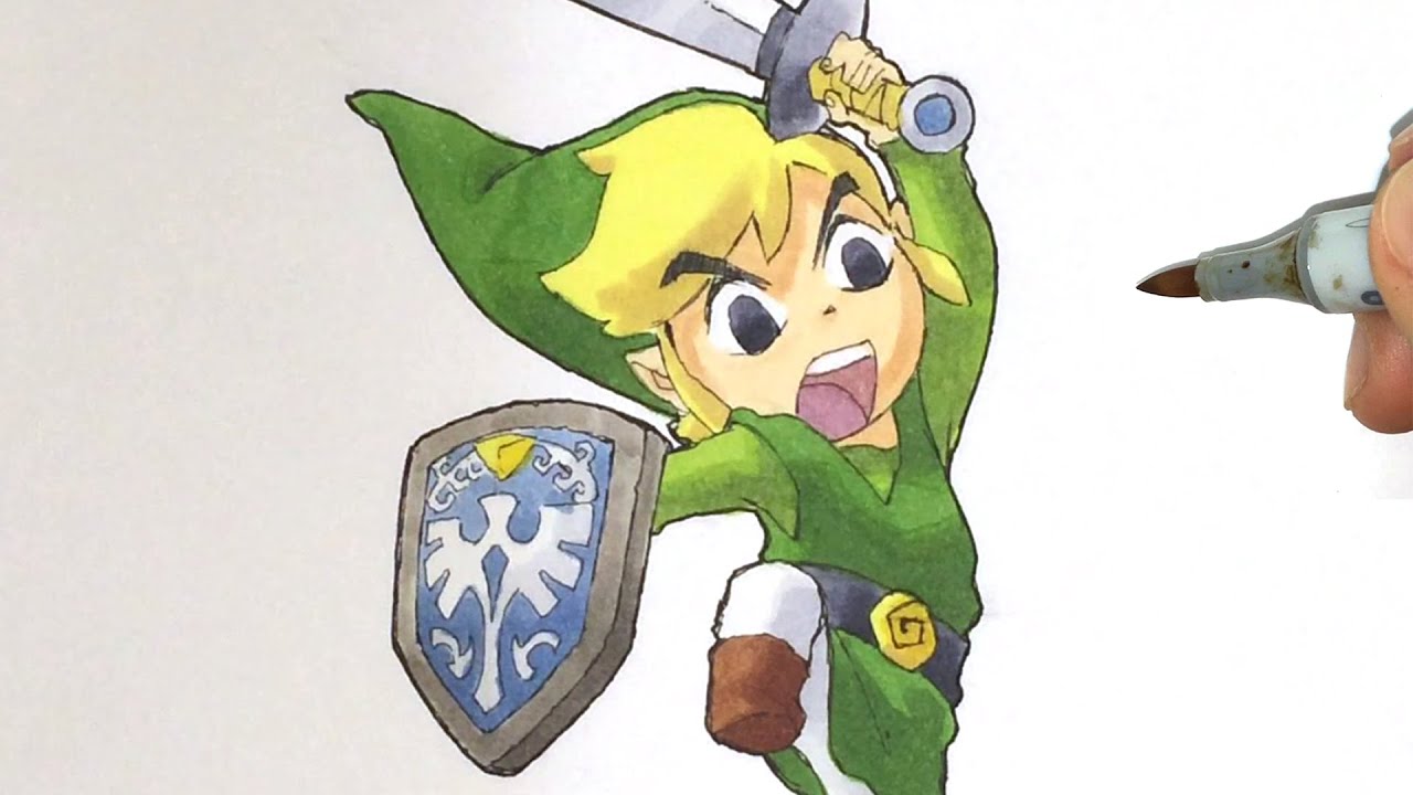 1280x720 how to draw toon link - Toon Link Drawing