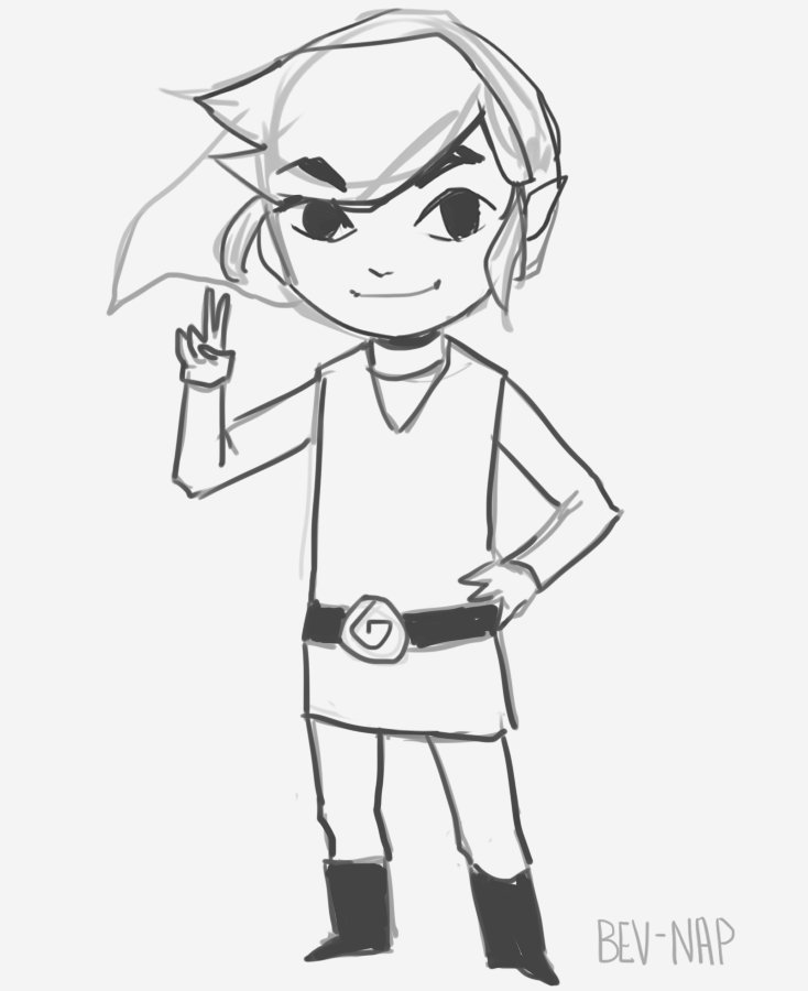 Toon Link Drawing At Explore Collection Of Toon