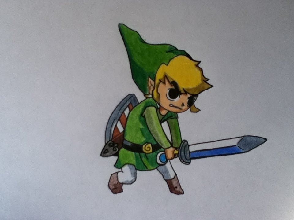 960x720 drawing toon link from the legend of zelda - Toon Link Drawing