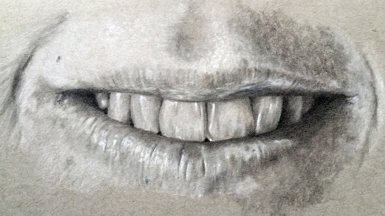 1280x720 Time Lapse Drawing - Tooth Drawing