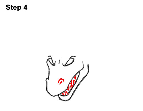 500x387 How To Draw A Dragon - Tooth Drawing Cartoon