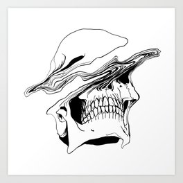 264x264 Line Drawing Art Prints - Tooth Line Drawing