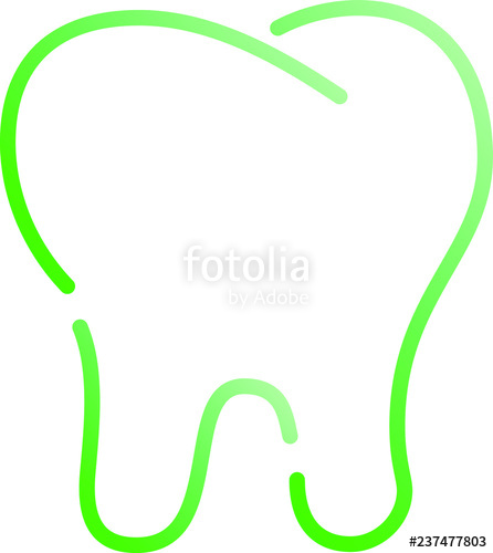 446x500 Natural Simple Line Drawing Of Tooth Stock Image And Royalty Free - Tooth Line Drawing