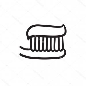 300x300 Toothbrush Toothpaste Icon Vector Design Soidergi - Toothbrush And Toothpaste Drawing