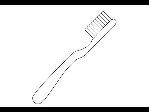 How To Draw A Toothbrush Easy