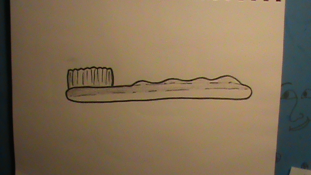 640x360 how to draw a toothbrush step - Toothbrush Drawing