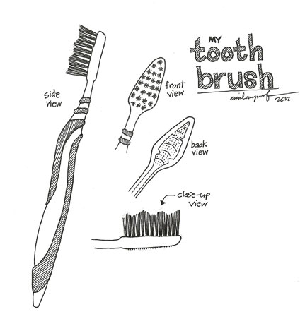 431x452 so u wanna draw emila yusof - Toothbrush Drawing