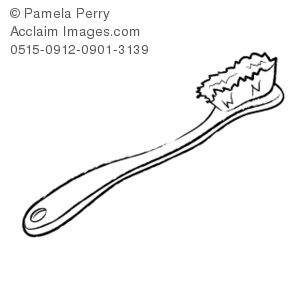 300x300 line drawing of a toothbrush clipart stock photography acclaim - Toothbrush Drawing
