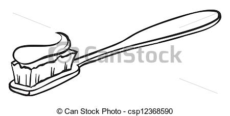 450x228 a toothbrush illustration of a toothbrush with a toothpaste - Toothbrush Drawing