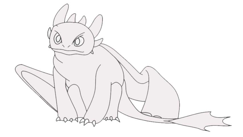 854x480 how to draw toothless dragon - Toothless Dragon Drawing