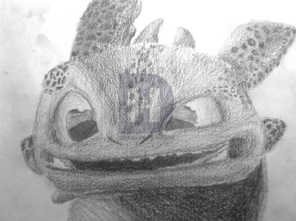 1024x764 how to draw toothless, how to train your dragon, step - Toothless Dragon Drawing