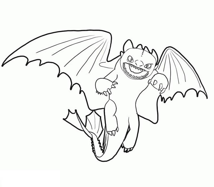 684x600 toothless flying in how to train your dragon coloring pages bulk - Toothless Flying Drawing