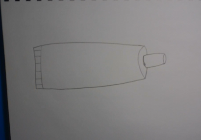 410x287 How To Draw A Toothpaste Step - Toothpaste Drawing