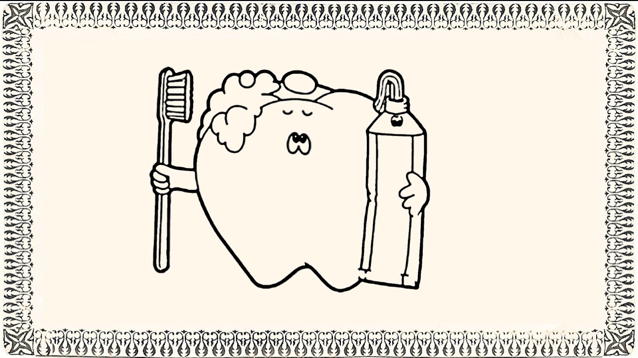 1280x720 Tooth Brush And Toothpaste Drawing - Toothpaste Drawing