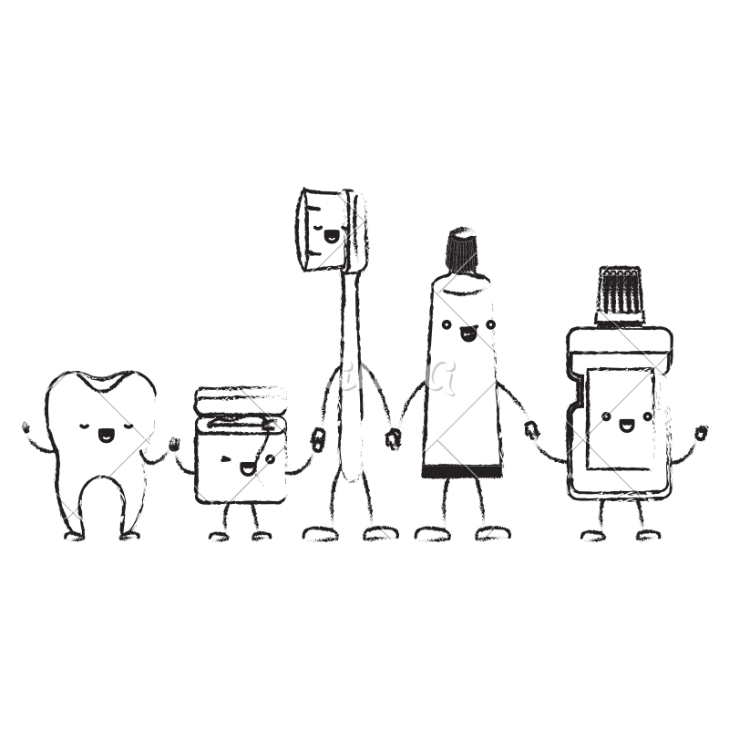 800x800 Toothbrush Clip Toothpaste Drawing Transparent Png Clipart Free - Toothpaste Drawing