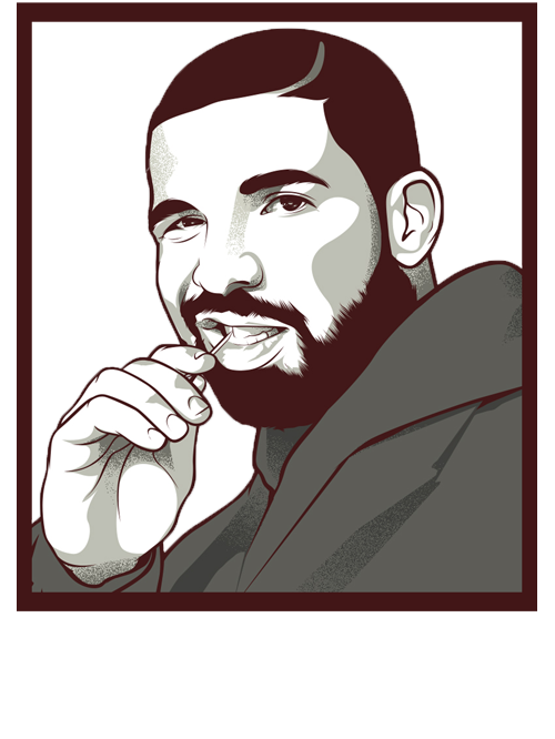 500x666 Collection Of Free Drake Drawing Rap Download On Ui Ex - Toothpick Drawing