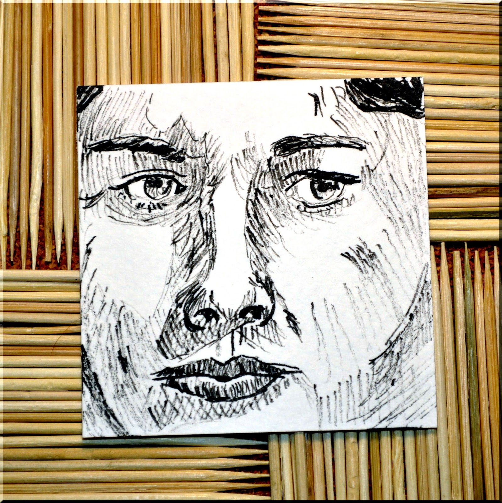 1598x1600 Ravenmaid Creative Cathryn Stranahan Artist Draw With That - Toothpick Drawing